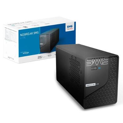 Nobreak 600va Sms Lite, Entrada Monovolt, Saída 115v, 4 Tomadas - 29200