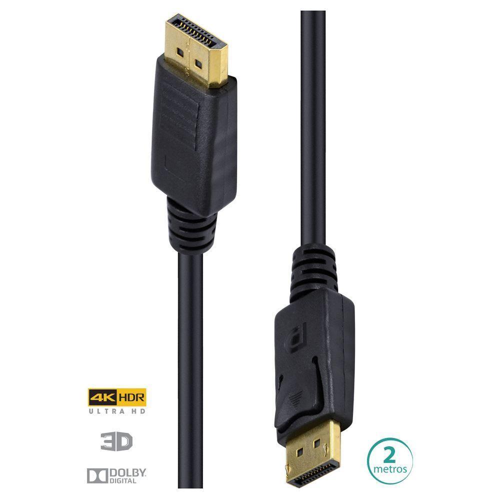 Cabo Displayport 1.3V Ultra Hd 60Hz 2 Metros - Dp13-2 - 2