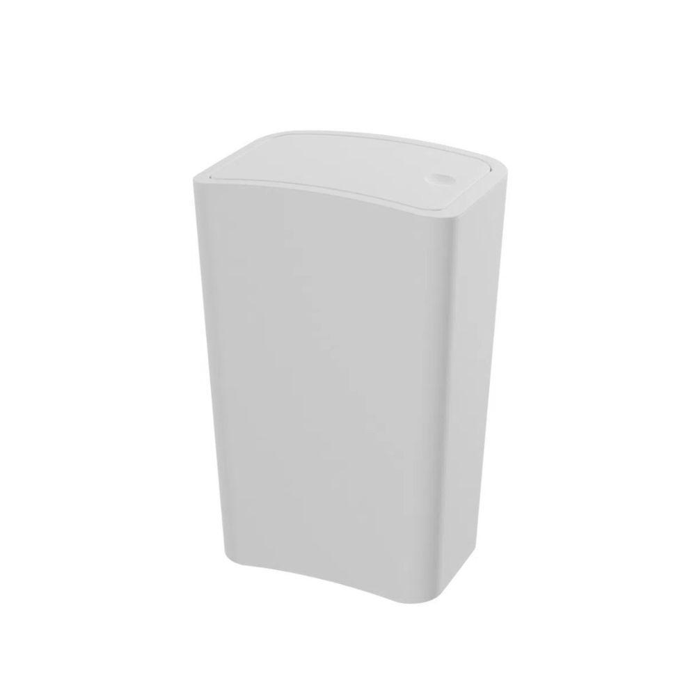Lixeira Com Tampa Click 2 - Astra Branco - 2
