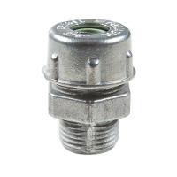 Conector Prensa-cabo 3/4" Em Alumínio - Bucha Na Cor Verde - 2