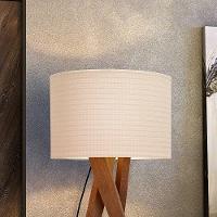 Luminária Abajur Tripé De Chão Paris Retrô Moderna Bivolt - Bege - 3