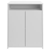 Kit 2 Balcão Para Escritório Café 60cm 2 Portas Look A06 Branco - Mpozenato - 2