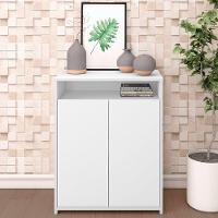 Kit 2 Balcão Para Escritório Café 60cm 2 Portas Look A06 Branco - Mpozenato - 7