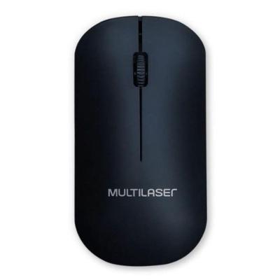 Mouse Sem Fio Slim 1200 Dpi - Preto - Mo307 - Multilaser