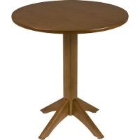 Mesa De Madeira Tramontina London Redonda Em Tauarí Amêndoa 2 Lugares 70 Cm - 1