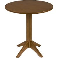 Mesa De Madeira Tramontina London Redonda Em Tauarí Amêndoa 2 Lugares 70 Cm - 6