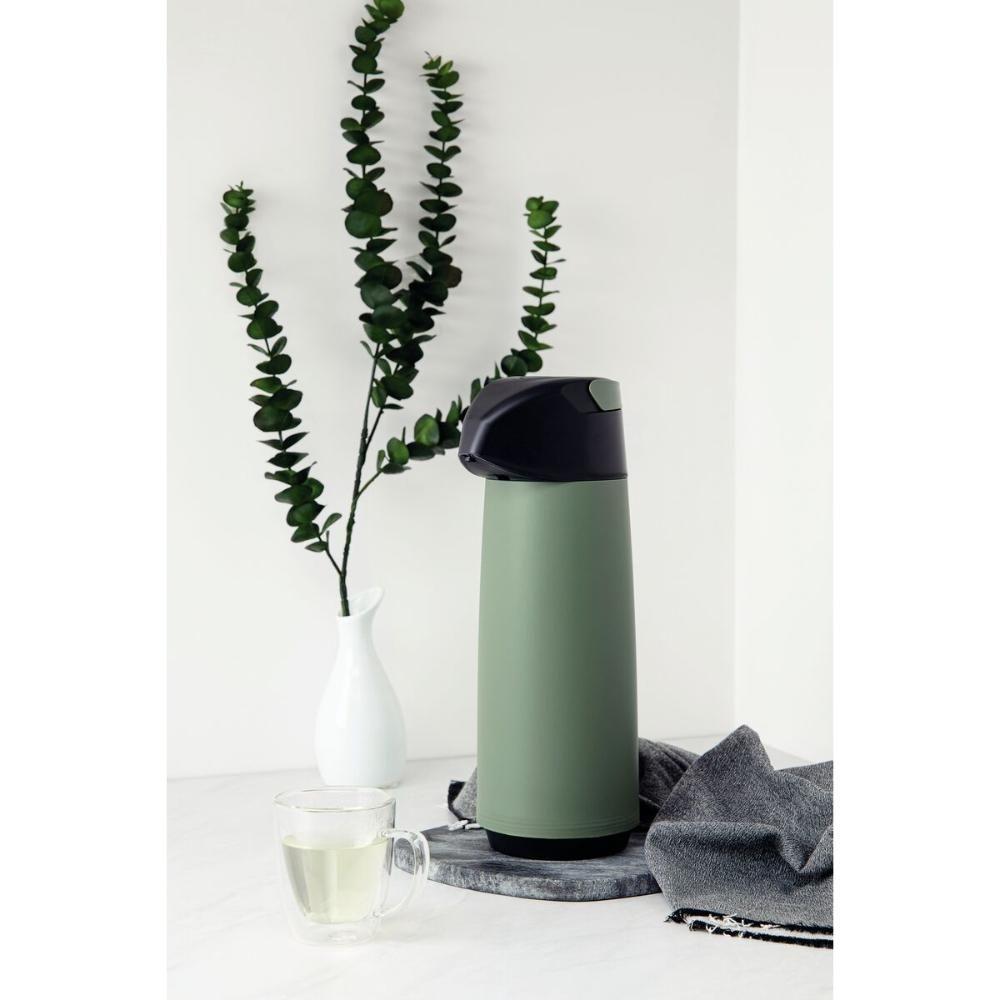 Garrafa Térmica Tramontina Exata Em Plástico Verde Com Ampola De Vidro 1,8 L - 1