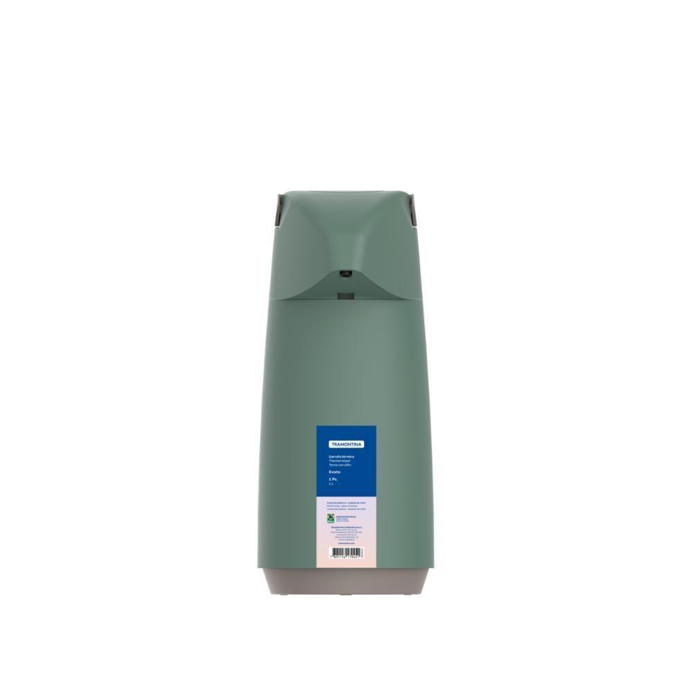 Garrafa Térmica Tramontina Exata Em Plástico Verde Com Ampola De Vidro 1 L - 5