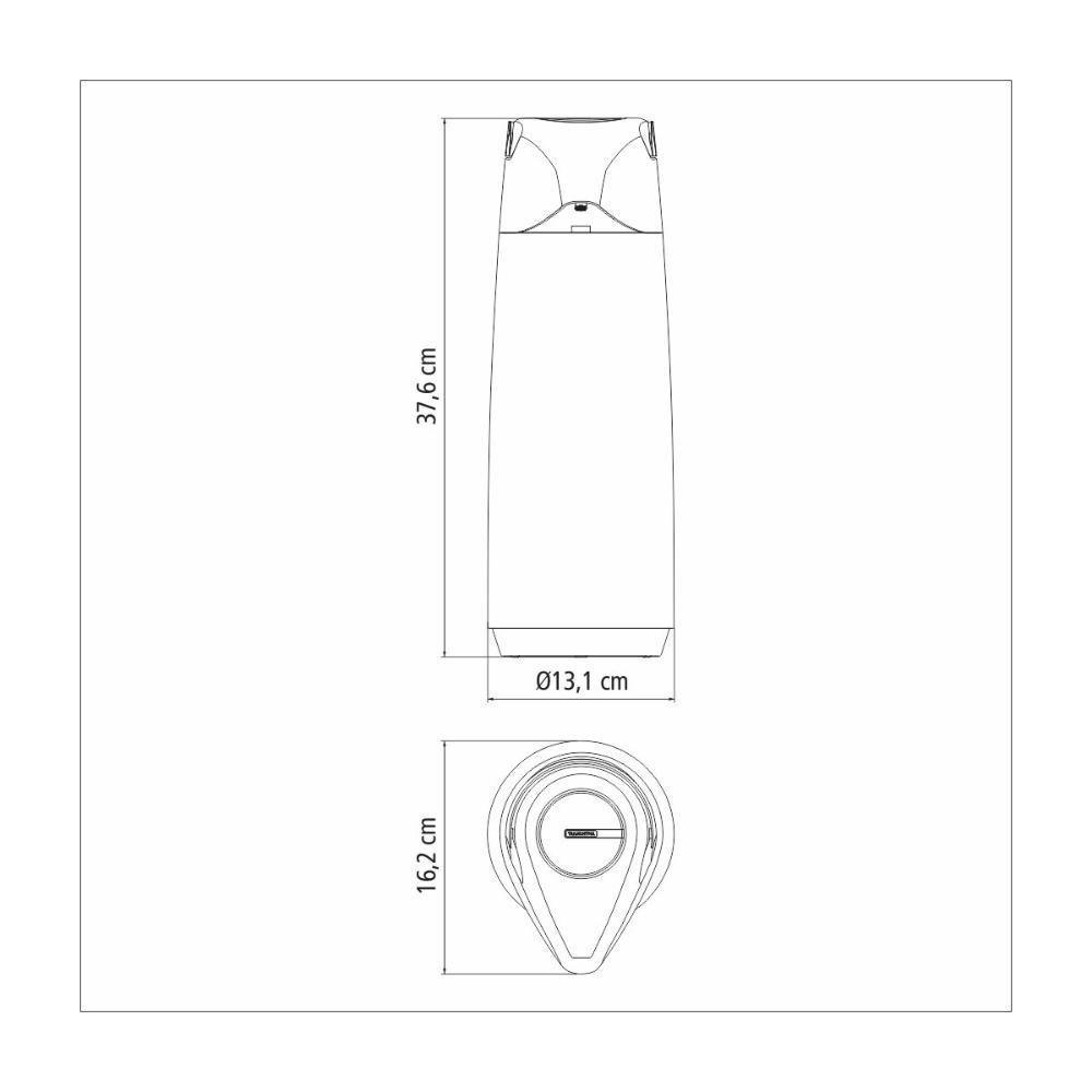 Garrafa Térmica Tramontina Exata Em Plástico Verde Com Ampola De Vidro 1,8 L - 5