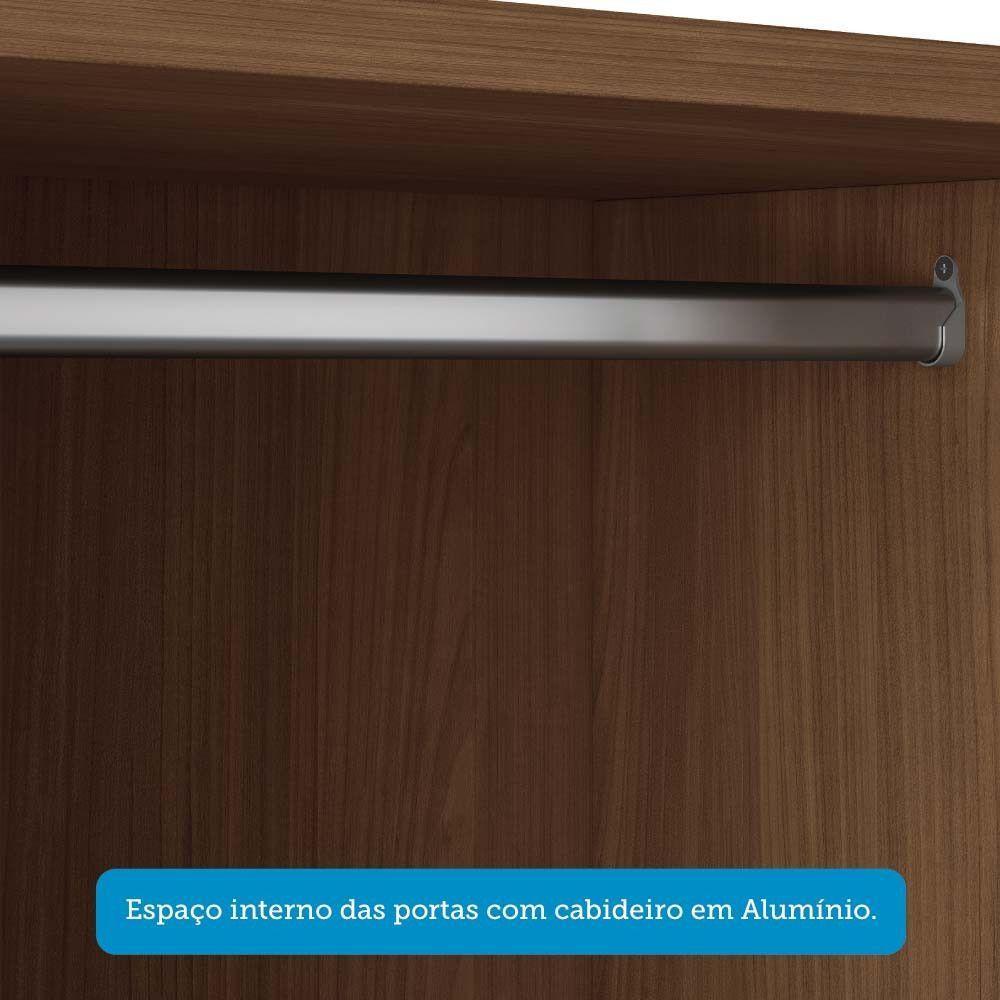 Cômoda 2 Portas E 5 Gavetas Málaga Gold Santos Andirá Jatoba/areia - 4