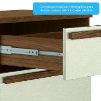 Cômoda 2 Portas E 5 Gavetas Málaga Gold Santos Andirá Jatoba/areia - 2