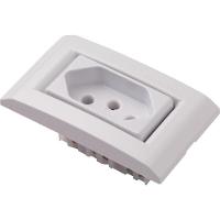 Conjunto Para Movel 1 Tomada 2p T 10 A Tramontina Liz Branca - 2