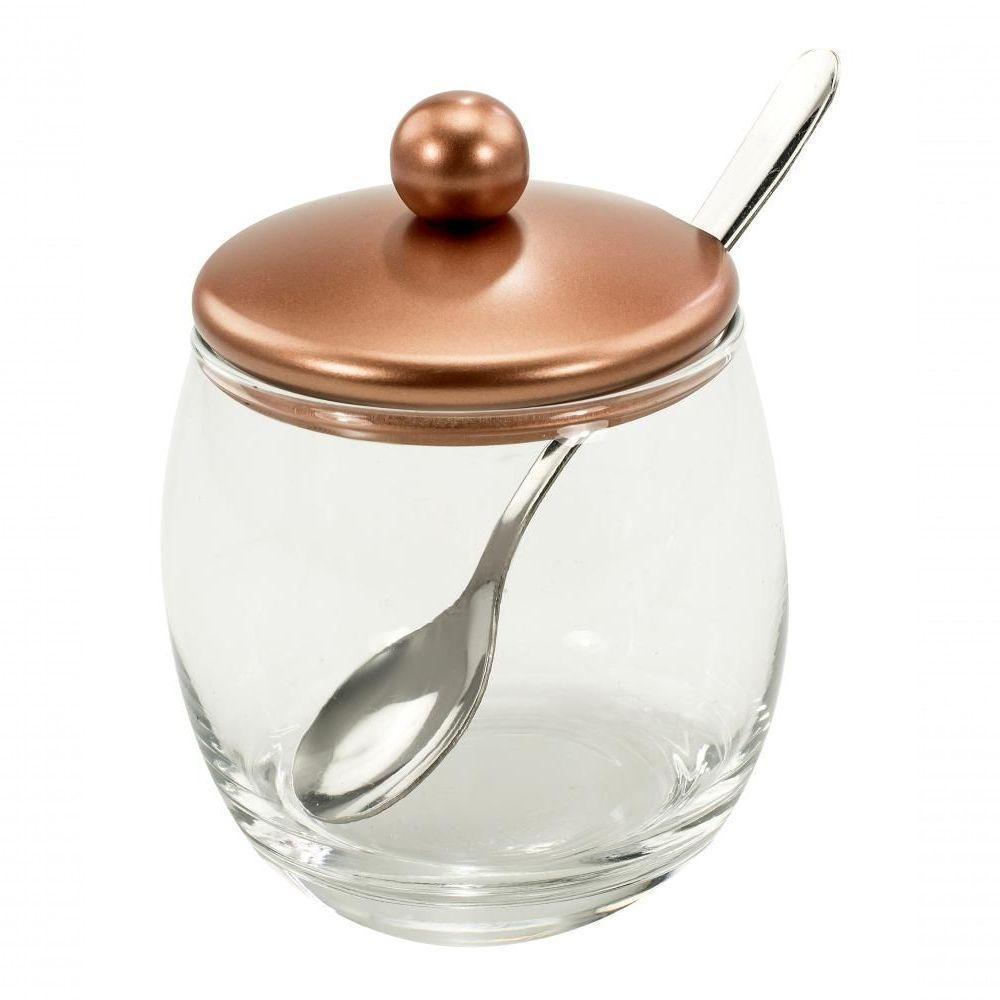 Açucareiro Pote Para Açucar Tampa Cobre Andrea Com Colher - 1