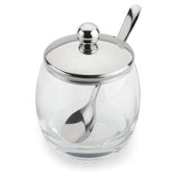 Açucareiro Vidro Com Colher Tampa De Inox Mesa 250g Andrea - 3