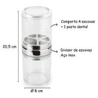 Kit Banheiro Acessórios Lavabo Acquaset Transparente 3 Peças - 2