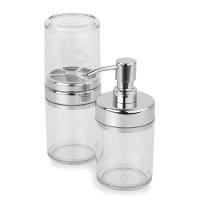 Kit Banheiro Acessórios Lavabo Acquaset Transparente 3 Peças - 6