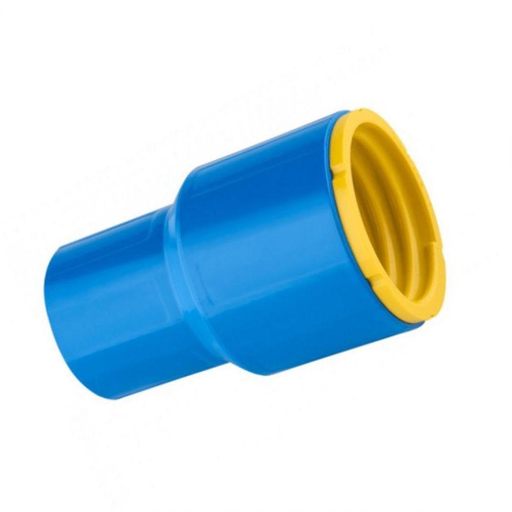 2 Conexões Ponta Fêmea Engate Roscável 3 Pol. Azul Pvc - 1