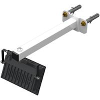 Suporte Refletor Base Reta Braço 20 Cm Branco - 7