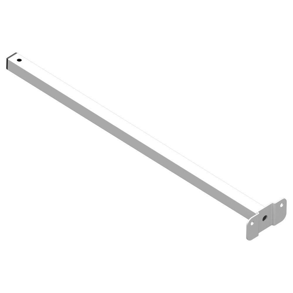 Suporte Refletor Base Reta Braço 50 Cm Branco - 7
