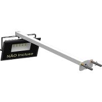 Suporte Refletor Base Reta Braço 50 Cm Branco - 10