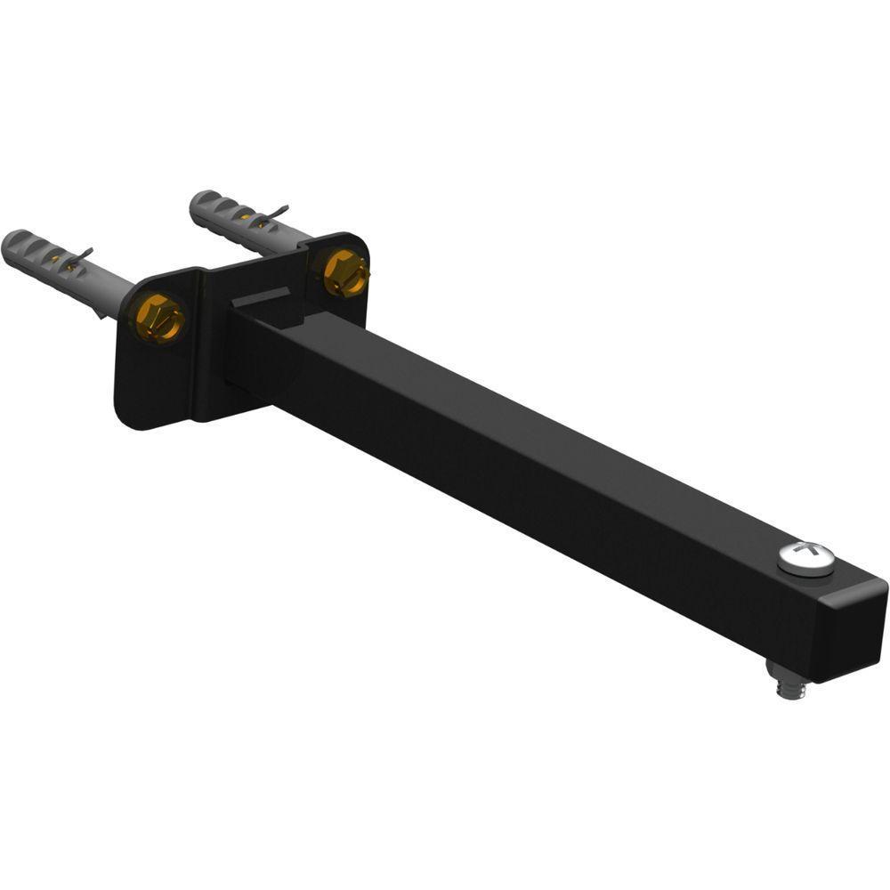 10 Suportes Refletor Base Reta Braço 20 Cm 10 Cjts - Preto - 8