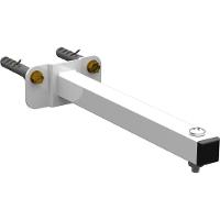 12 Suportes Refletor Base Reta Braço 20 Cm 12 Cjts - Branco - 5