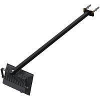 12 Suportes Refletor Base Reta Braço 70 Cm 12 Cjts - Preto - 5