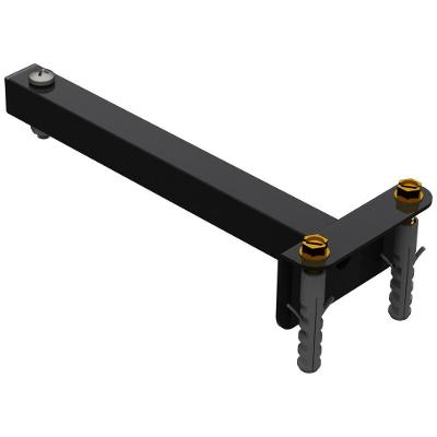 Suporte Refletor Fachada Banner Braço 20 Cm - Preto