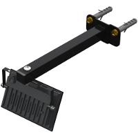 04 Suportes Refletor Base Reta Braço 20 Cm 4 Cjts - Preto - 3