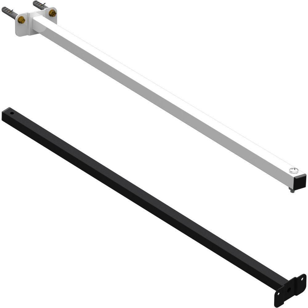 05 Suportes Refletor Base Reta Braço 80 Cm 5 Cjts - Preto - 6