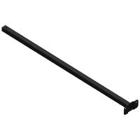 06 Suportes Refletor Base Reta Braço 70 Cm 6 Cjts - Preto - 6