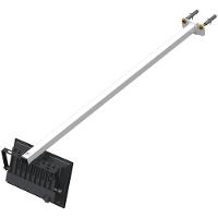 05 Suportes Refletor Base Reta Braço 70 Cm 5 Cjts - Branco - 5