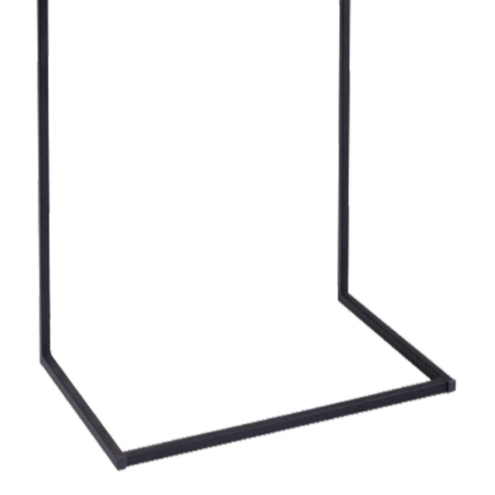 Mesa Lateral De Apoio Base Aço Preto I20 Mell Madeira Taeda Dmobiliario Mell - 5