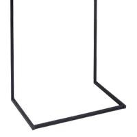 Mesa Lateral De Apoio Base Aço Preto I20 Mell Madeira Taeda Dmobiliario Mell - 5