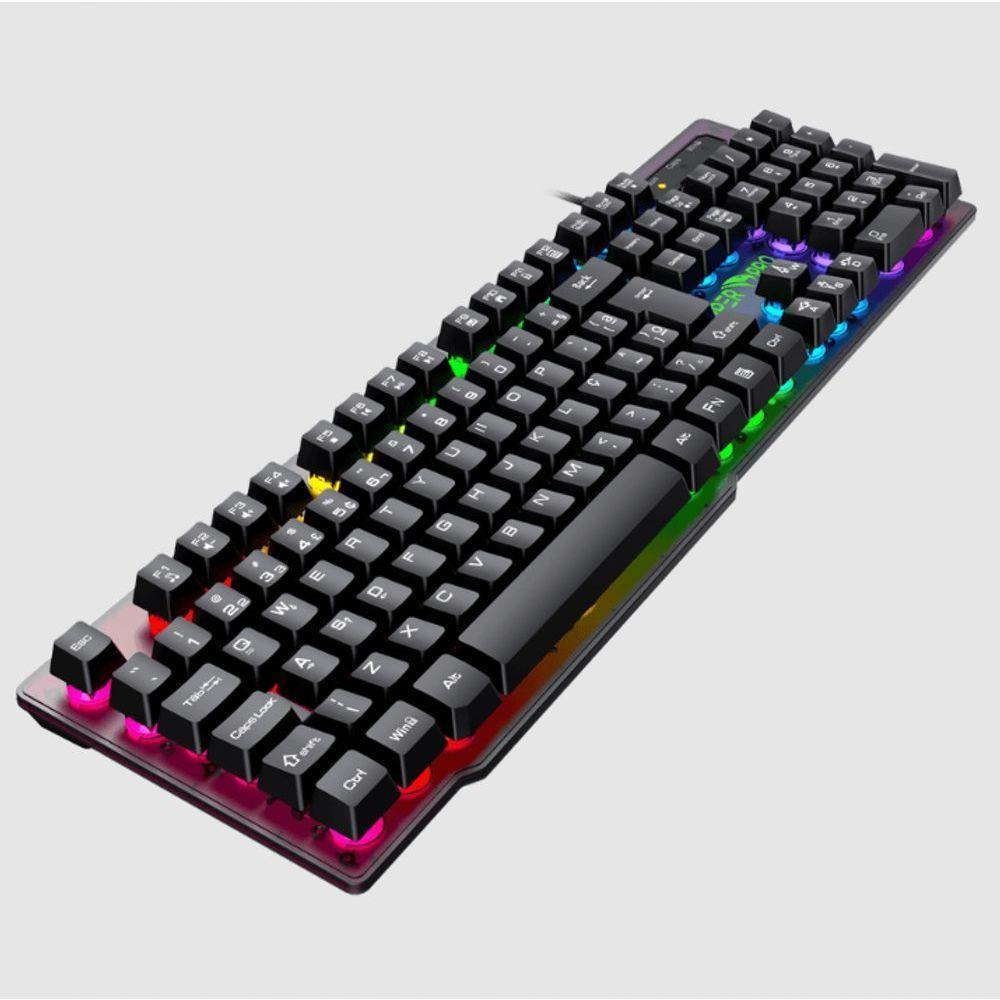 Teclado Gamer Viper Pro Semi Mecanico Rgb Naja - 408 Preto Bivolt - 3