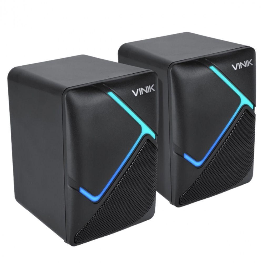 Caixa De Som Gamer Vinik Constelation 6w 2.0 Led Rainbow - Vspkg6wctl - 2