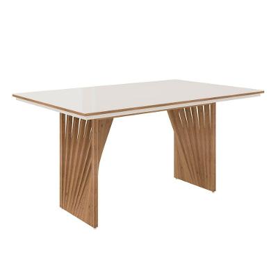 Mesa De Jantar Anny 160X90 Cm Off White Mel
