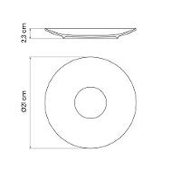 Jogo De Pratos Rústico Marrom 48 Peças Em Porcelana Decorada - Tramontina - 6