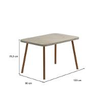 Mesa De Jantar 4 Lug Retangular 1,2m Stellar Carraro Pet Ros - 6