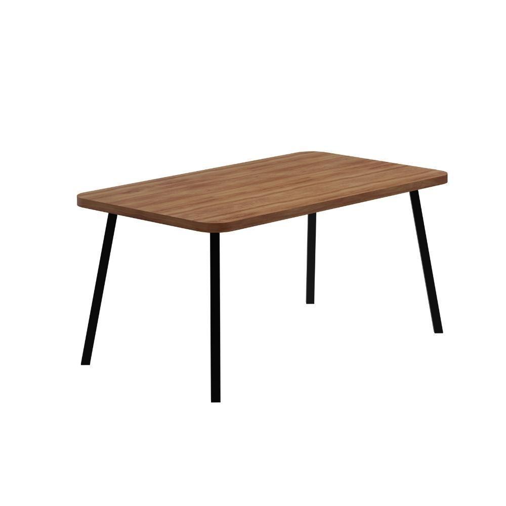 Mesa De Jantar 6 Lug Retangular 1,6m Stellar Carraro Nog Pre - 7