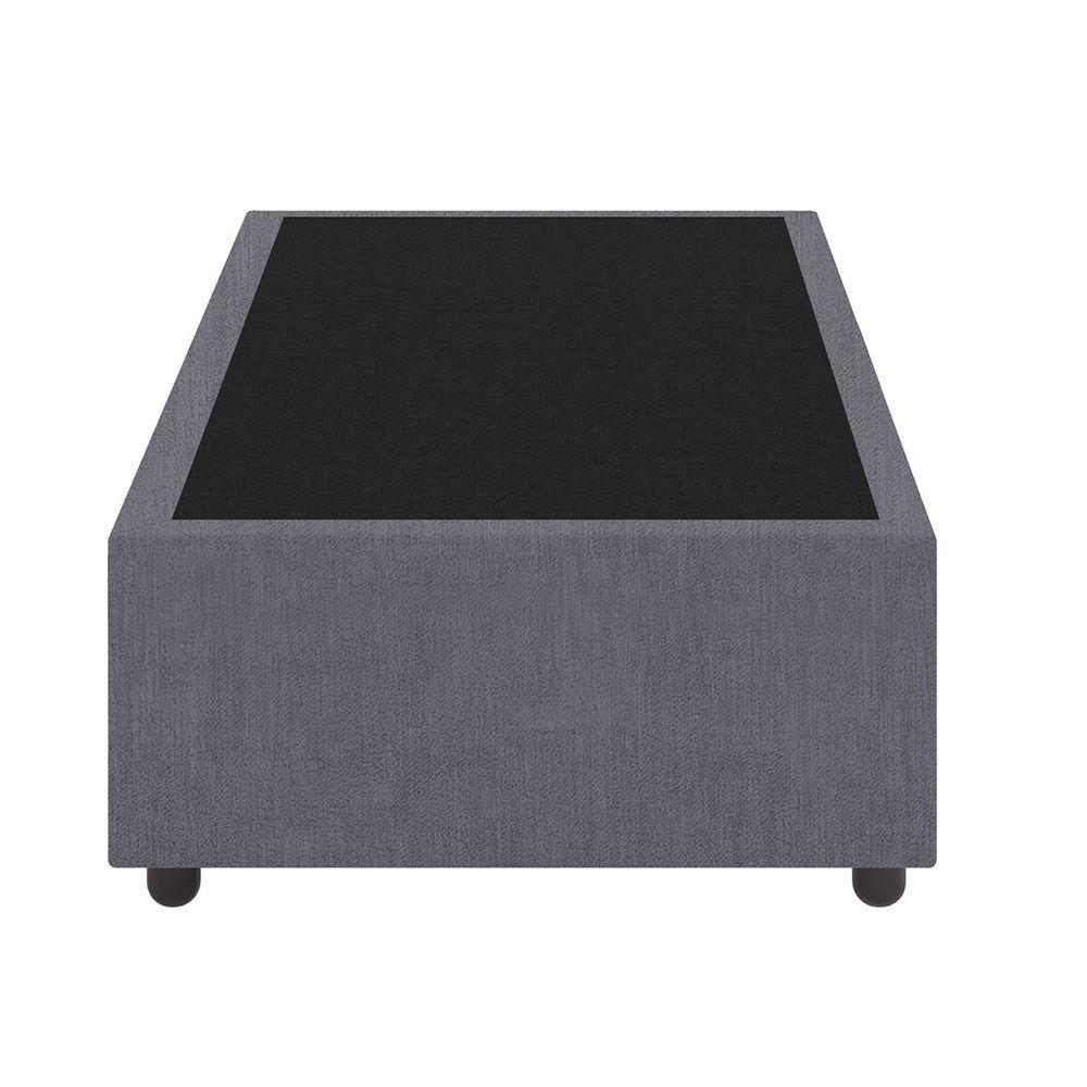 Base Cama Box Viúva Veludo Skybox Cor Cinza - 3