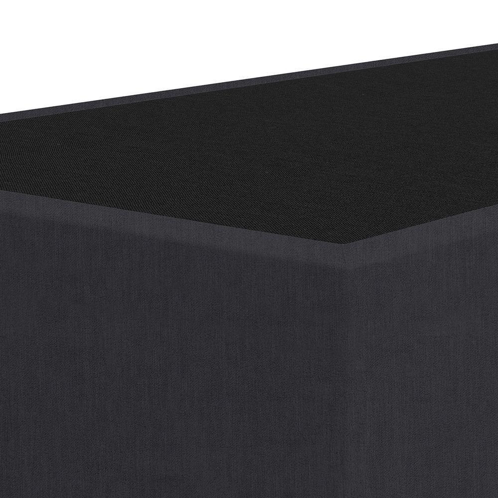 Base Cama Box Viúva Veludo Skybox Cor Preto - 6