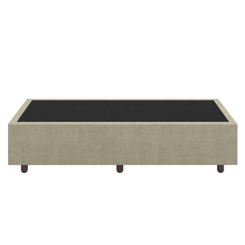 Base Cama Box Viúva Veludo Skybox Cor Bege - 5