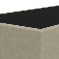 Base Cama Box Viúva Veludo Skybox Cor Bege