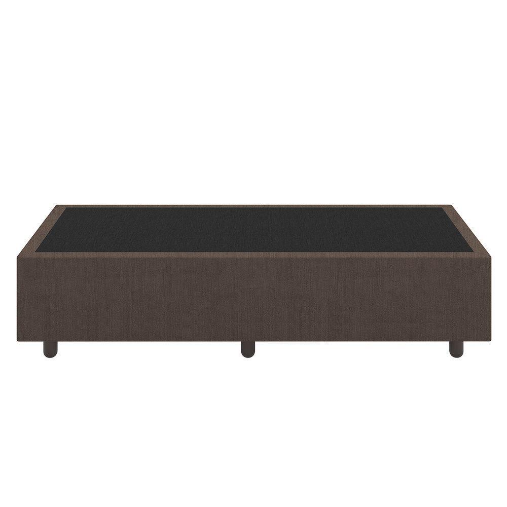 Base Cama Box Viúva Veludo Skybox Cor Marrom - 2