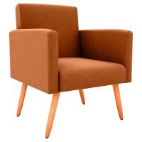 Conjunto Com 2 Poltronas E 1 Puff Dallas Matrix Estampado/terracota - 2