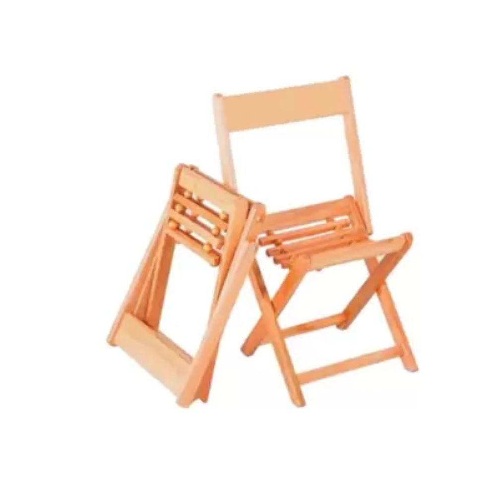 Cadeira Com Encosto De Madeira - 1