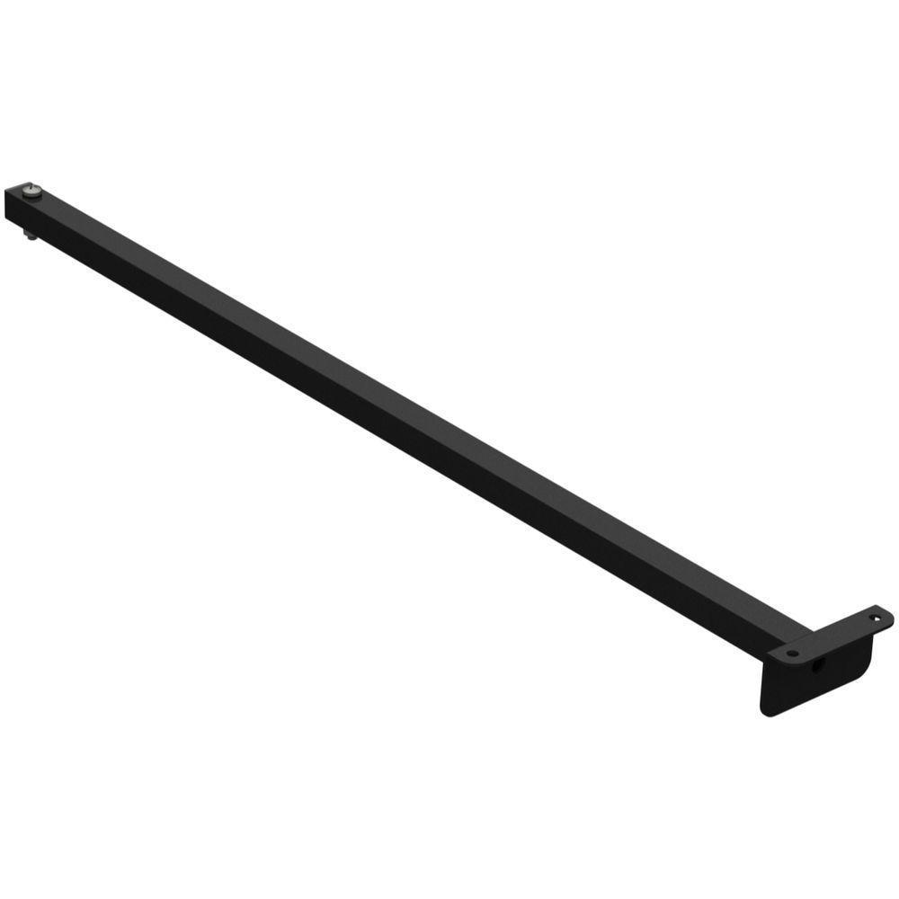 Suporte Refletor Fachada Banner Braço 70 Cm - Preto - 1