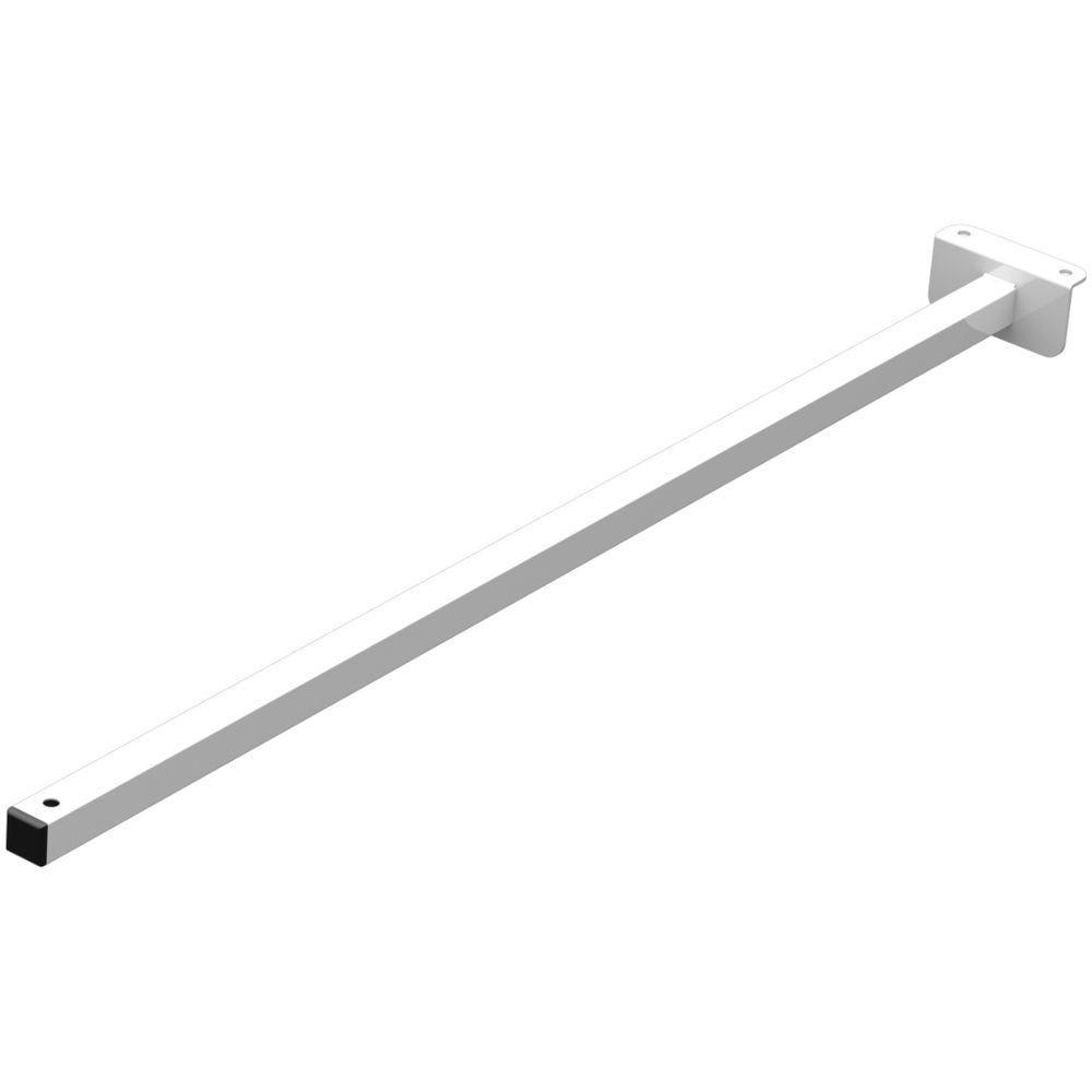 Suporte Refletor Fachada Banner Braço 70 Cm - Branco - 2