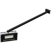 Suporte Refletor Fachada Banner Braço 70 Cm Preto - 6